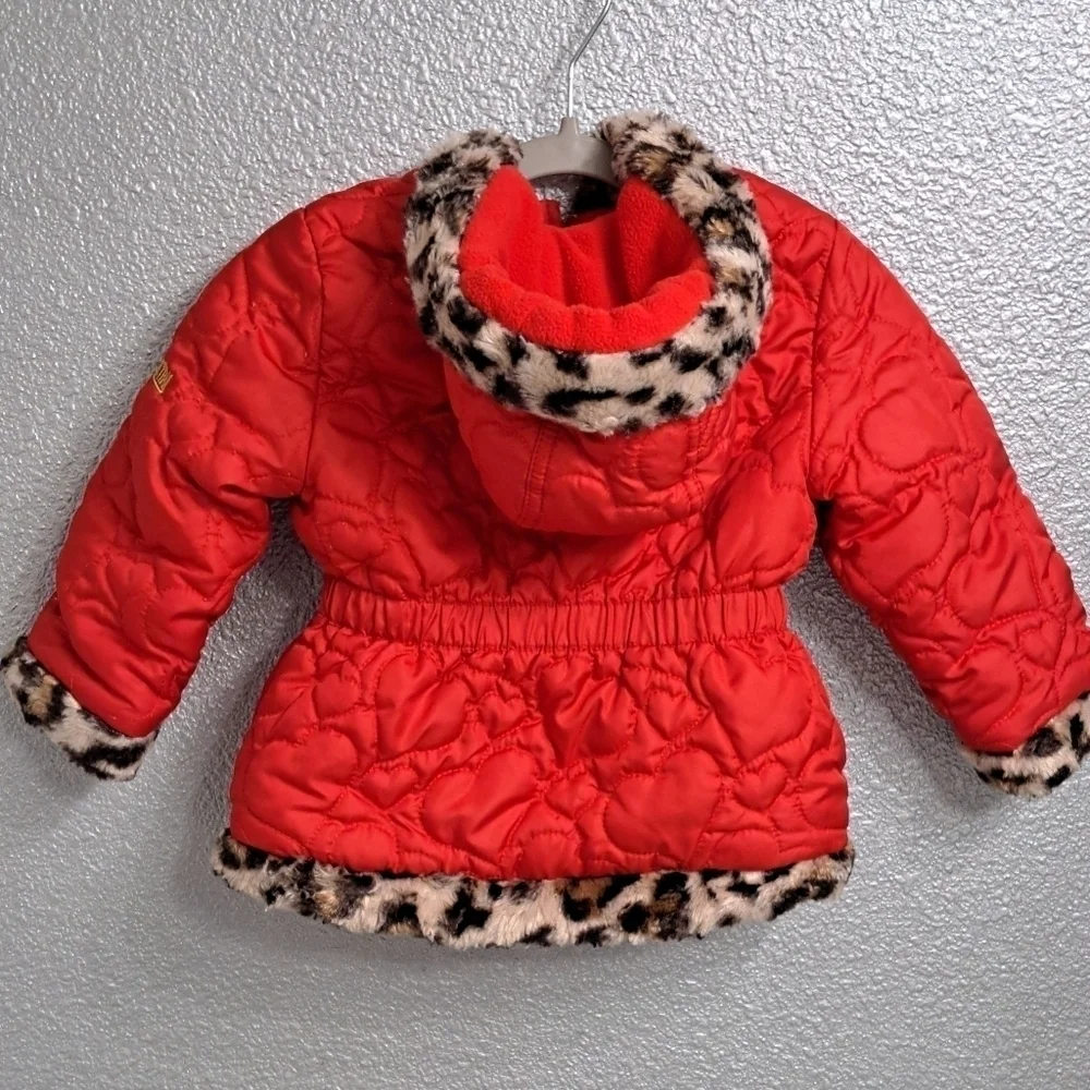 Pacific Trail Red Fur Lined Jacket  Size 2T O784